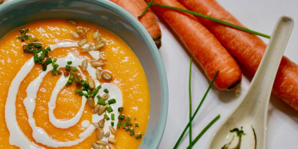 Детокс-суп: морковь, имбирь, ананас
