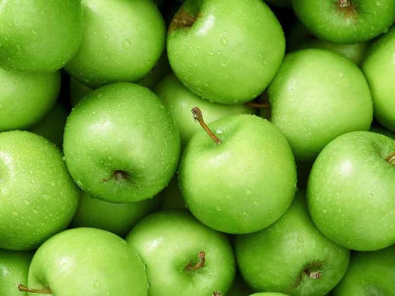 зеленые яблоки красиво