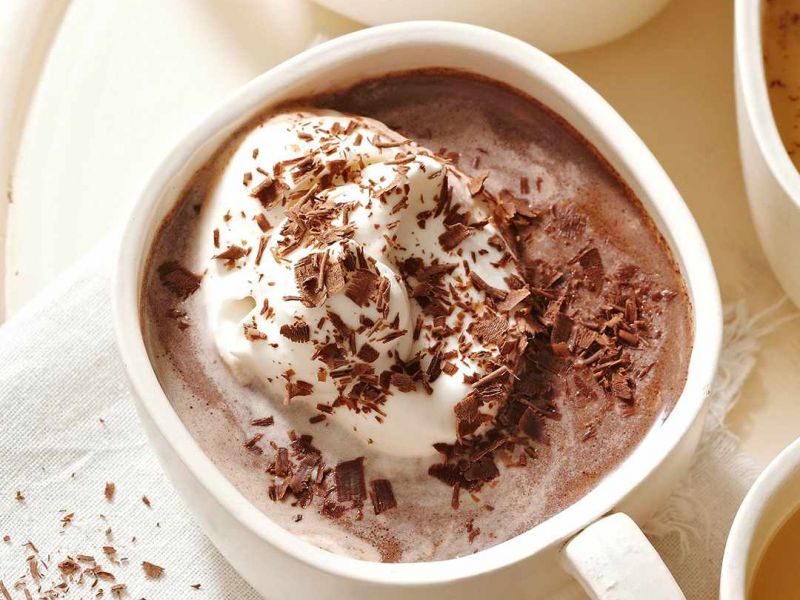 горячий шоколад рецепт со сливками и тертым шоколадом
