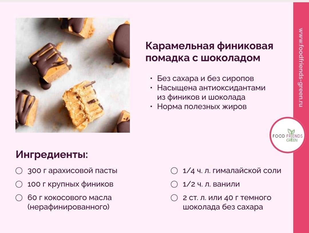 Десерты без сахара - Food Friends Green